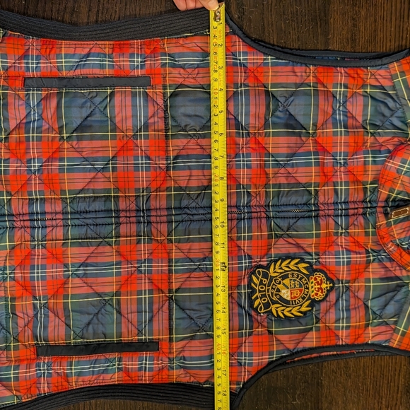 Ralph Lauren- Vintage Women's Tartan Insulated Puffer Gilet - M - Picture 5 of 13